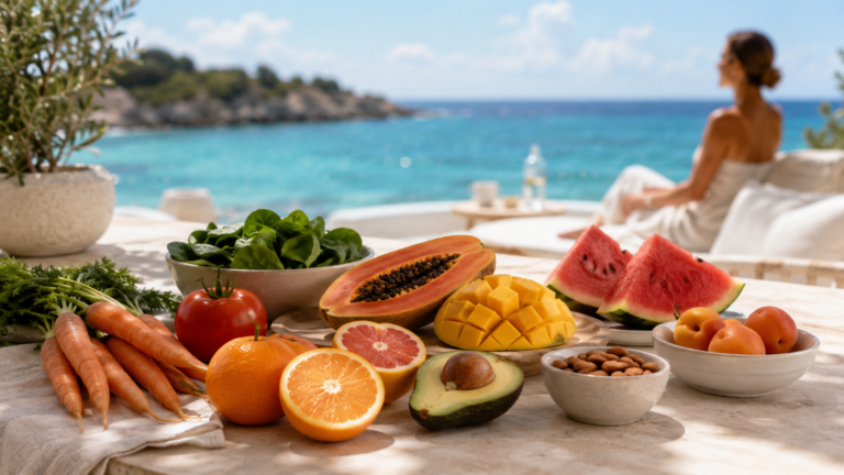 Desayuno mediterráneo rico en carotenoides