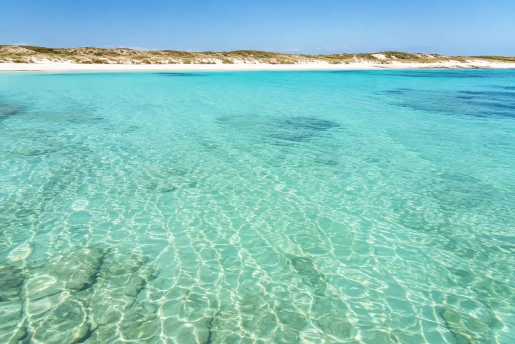 agua cristalina formentera