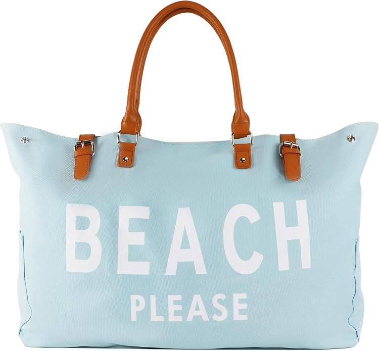 bolsa tote lona playa verano reforzada arena